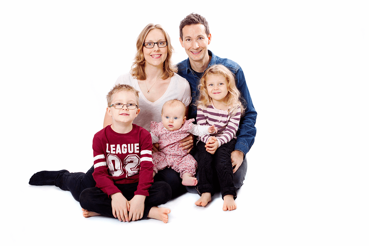 familjefotografering Jönköping i fototstudio