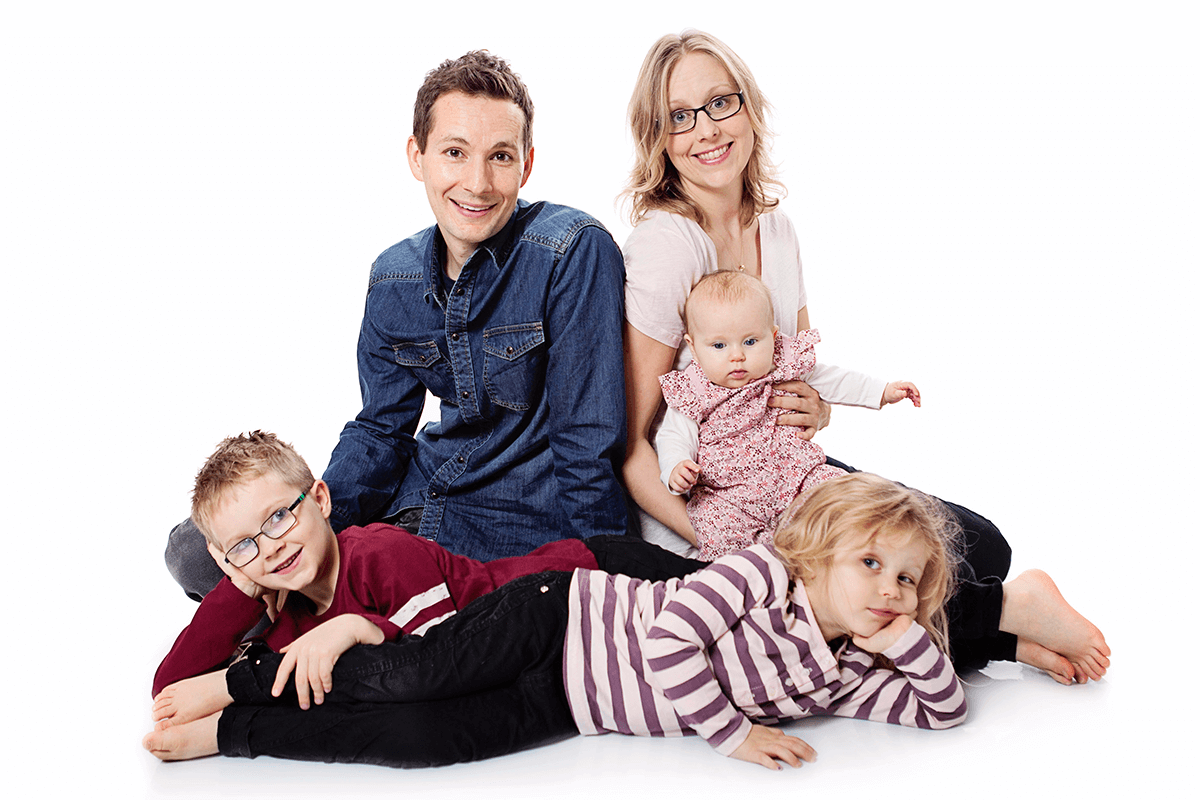 familjefotografering Jönköping i fototstudio